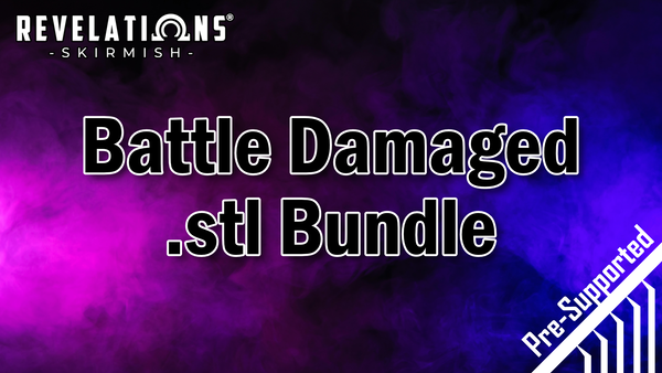 Revelations: Battlefield | Battle Damaged Only .stl Bundle (Pre-supports included)