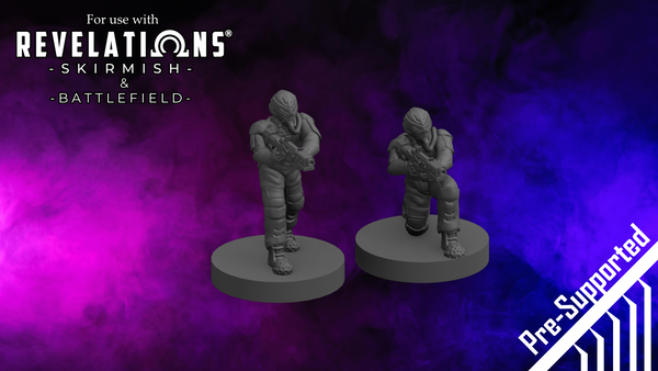 Revelations: Skirmish - Pirate Raiders - .stl files (pre-supports included)