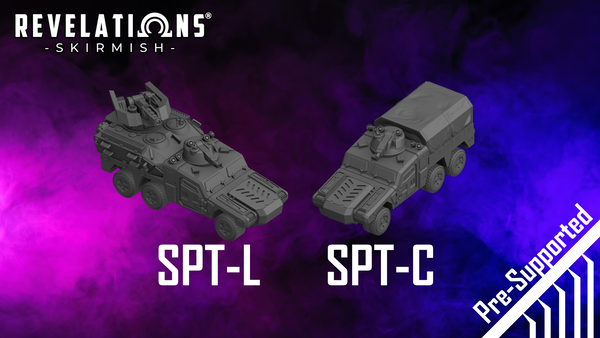 Revelations: Skirmish | ORCA SPT-L and SPT-C - .stl Files (Pre-supports included)