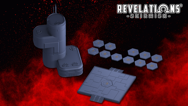 Revelations: Skirmish Terrain - Space Traffic Control Tower and Landing Pad - .stl files (No supports required)