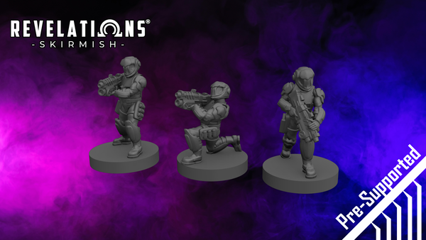 Revelations: Skirmish | Keepers of Peace Wardens - .stl Files (Pre-Supported)