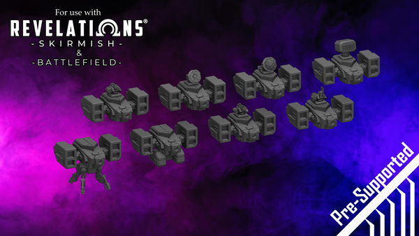 Revelations: Skirmish - Pirate Drone - .stl files (pre-supports included)