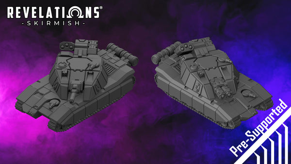 Revelations: Skirmish | Corre Republic Mars MBT and Mk III - .stl Files (Pre-Supported)