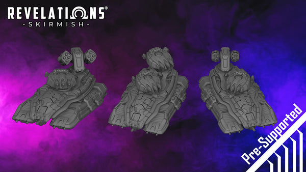 Revelations: Skirmish | Union of Stars Briggin, D2, and 3X - .stl Files (Pre-supports included)